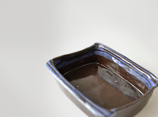 Cuenco chocolate con rayitas