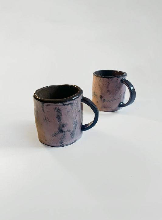 Set Tazas Rosa y marrón