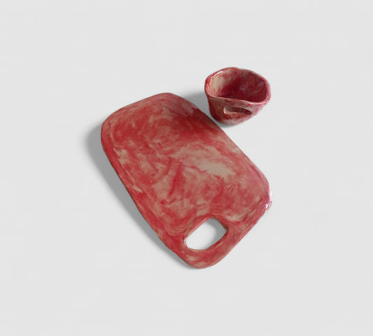 Set individual - Rojo melange