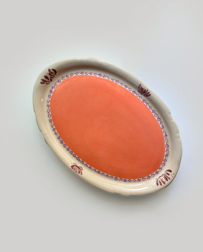 Bandeja oval Mantel Naranja