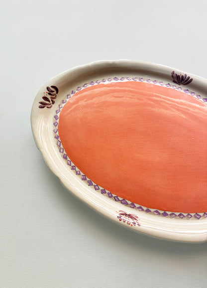 Bandeja oval Mantel Naranja