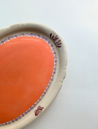 Bandeja oval Mantel Naranja