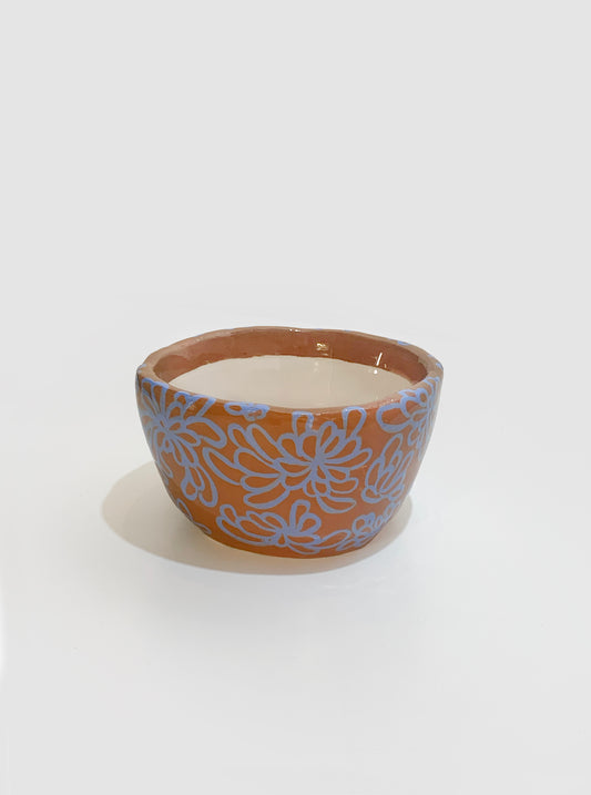 Maceta mediana Peonia celeste